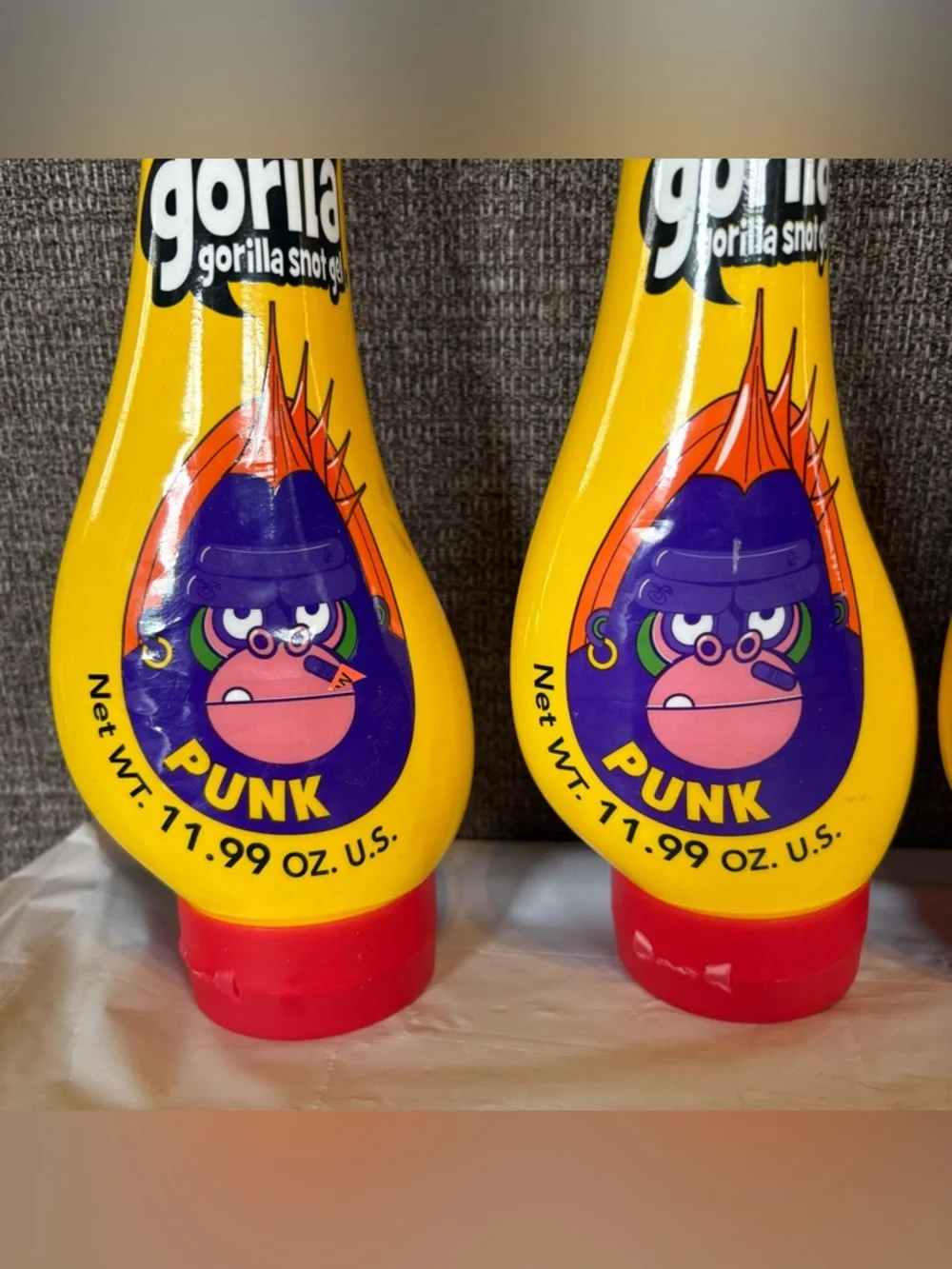 Gorilla Snot Gel Hair Styling Agent 4 Pack 11.99 Ounce High Hold Formula‎ Punk